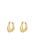 Petites boucles d'oreilles doubles créoles