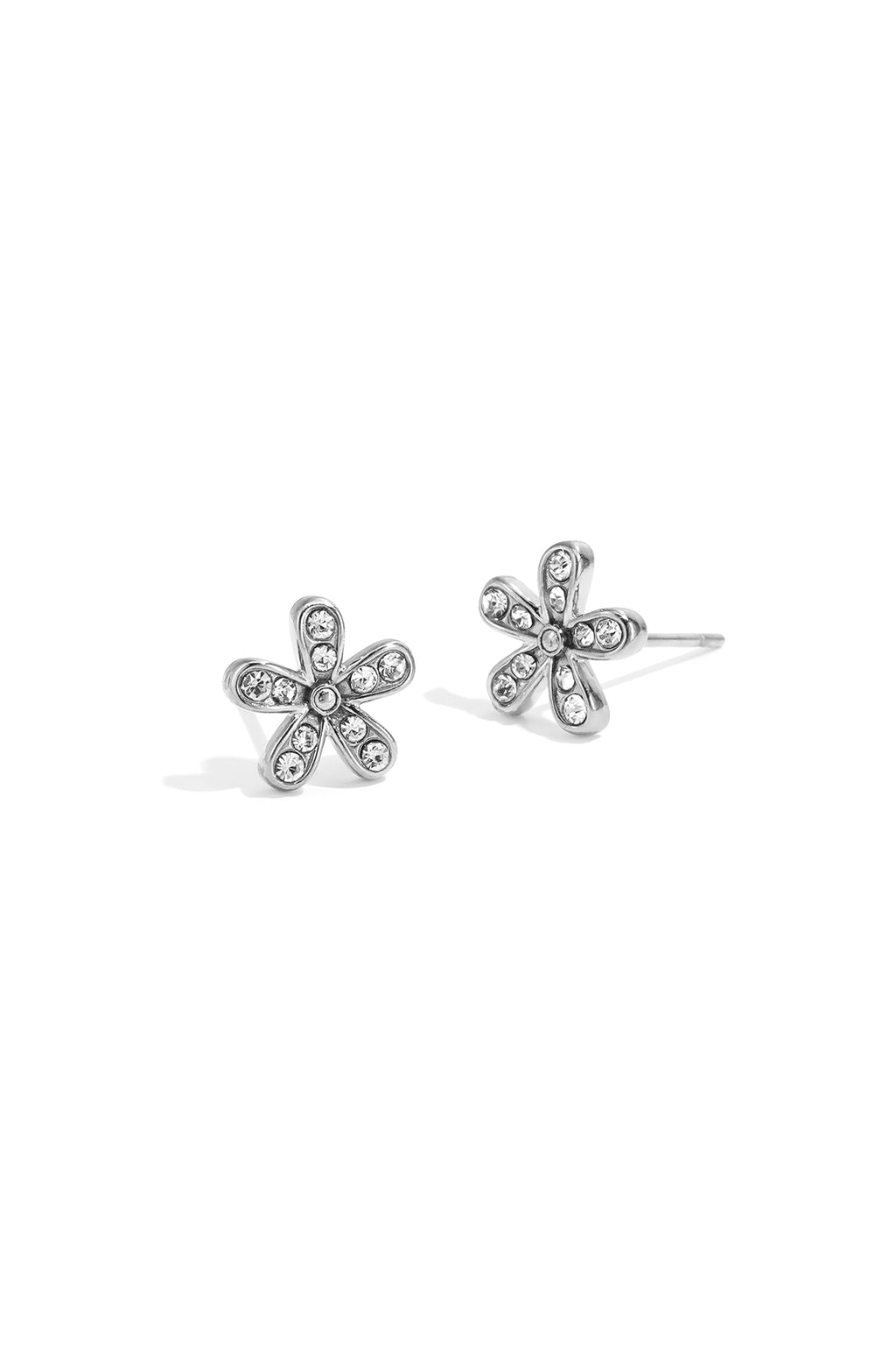 Boucles d'oreilles puces en acier inoxydable, motif floral, collection Daily Simple, bijoux pour femmes