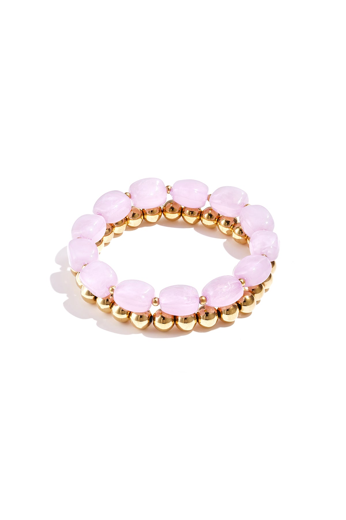 Bracelet composé de perles asymétriques