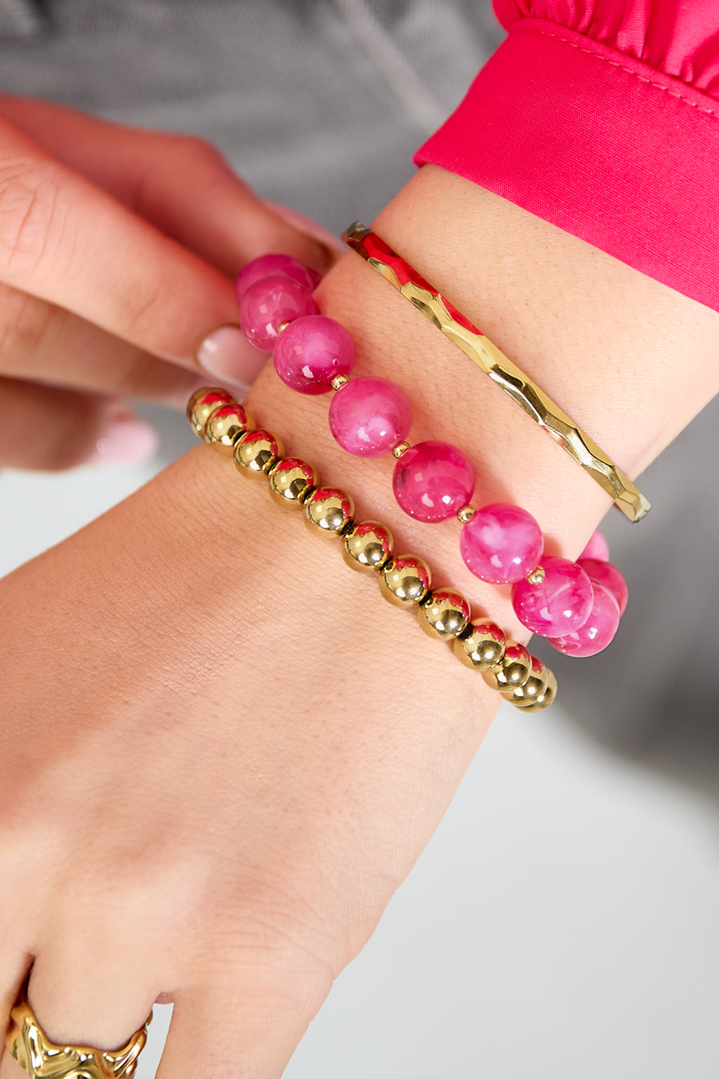 Bracelet composé de perles rondes