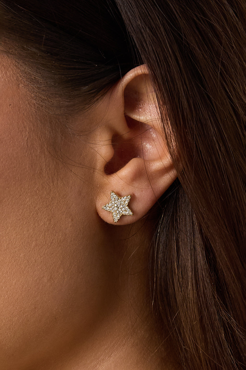 Boucles d'oreilles puces en acier inoxydable, style étoile, collection Daily Simple, bijoux pour femmes