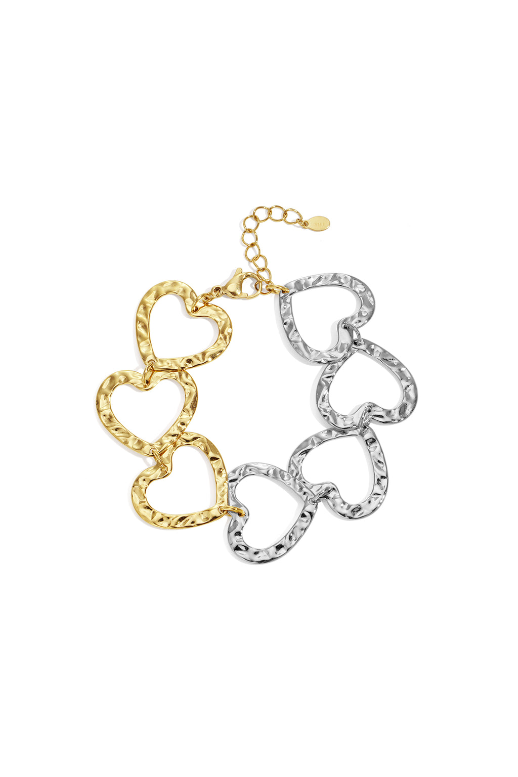 Bracelets à chaîne en acier inoxydable, série cœur, décontracté, quotidien, simple, bijoux pour femmes