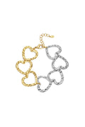 Bracelets à chaîne en acier inoxydable, série cœur, décontracté, quotidien, simple, bijoux pour femmes
