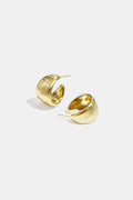 Boucles d'oreilles créoles en acier inoxydable, style décontracté et simple, collection femme.