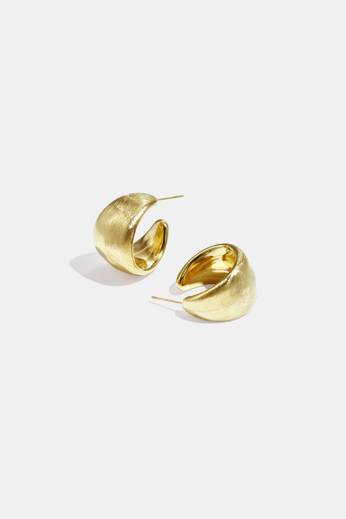 Boucles d'oreilles créoles en acier inoxydable, style décontracté et simple, collection femme.