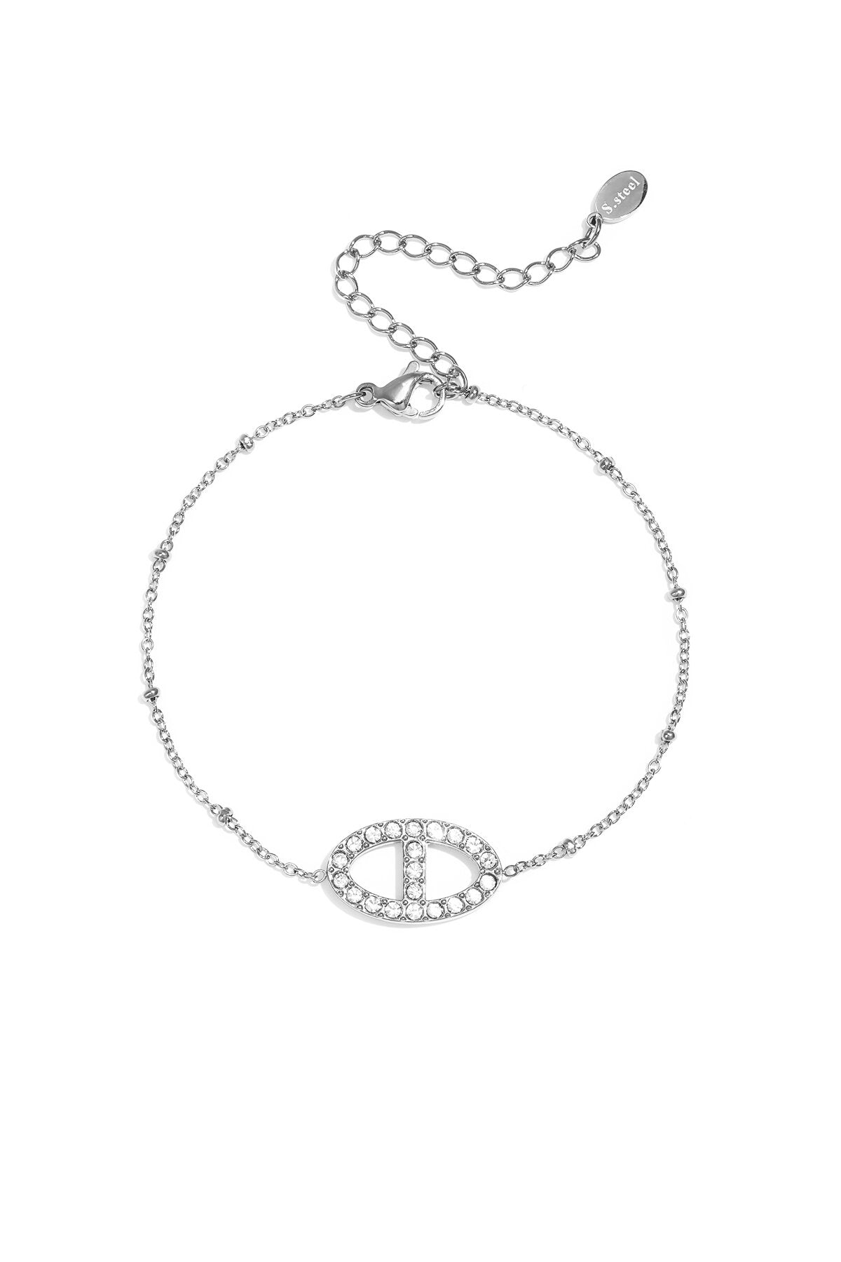 Bracelet orné de pierres ovales