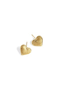 Boucles d'oreilles à tige en acier inoxydable, série Heart Daily Daily Simple, bijoux pour femmes