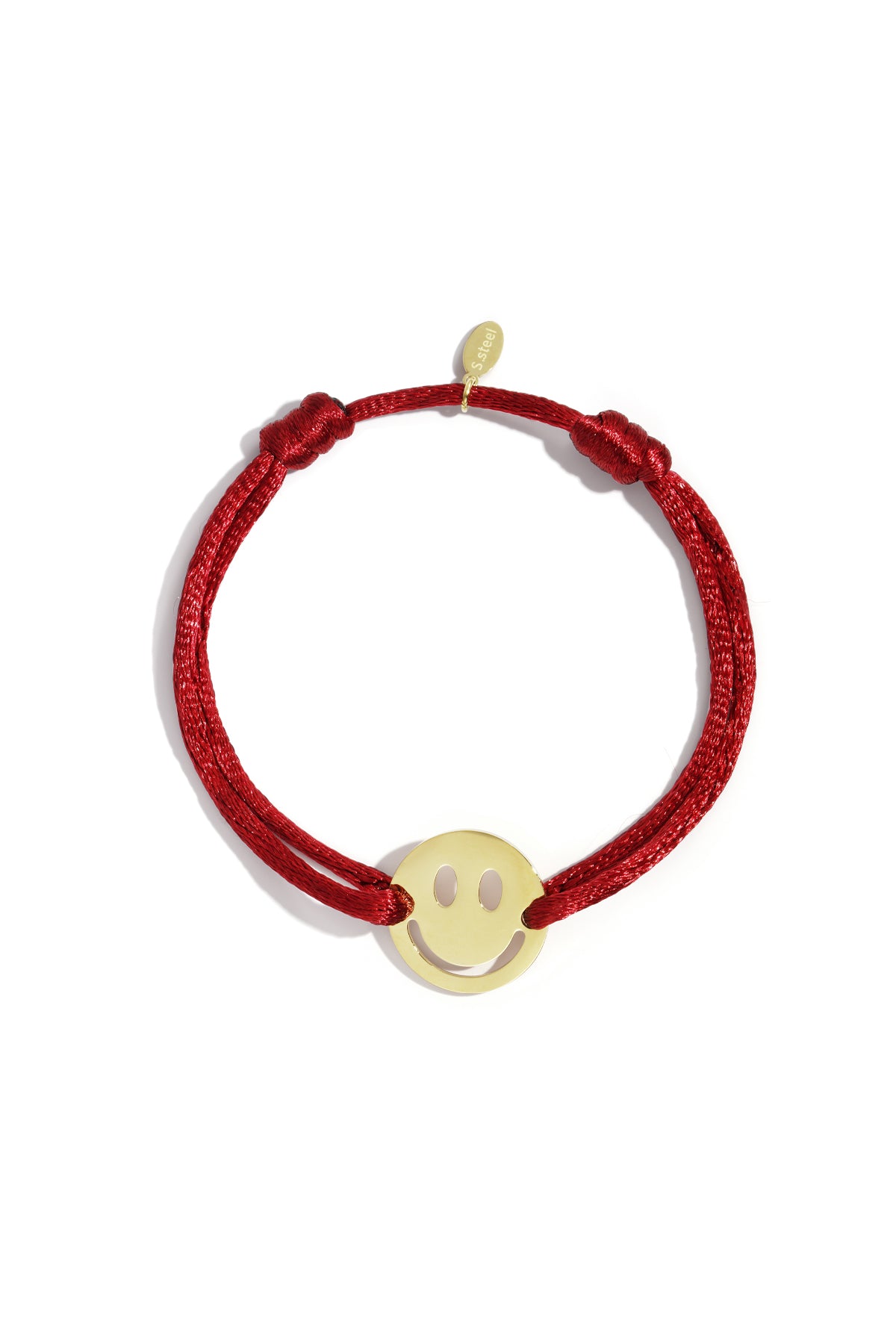 Bracelet en satin avec smiley