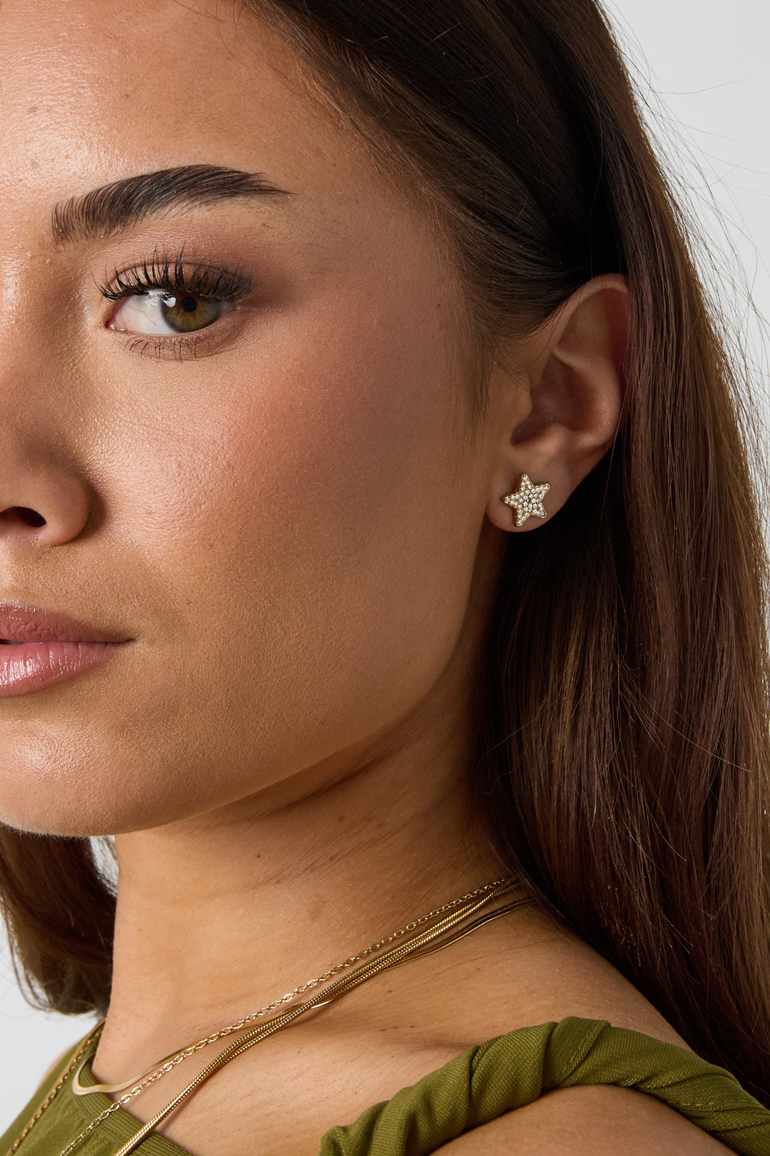 Boucles d'oreilles puces en acier inoxydable, style étoile, collection Daily Simple, bijoux pour femmes