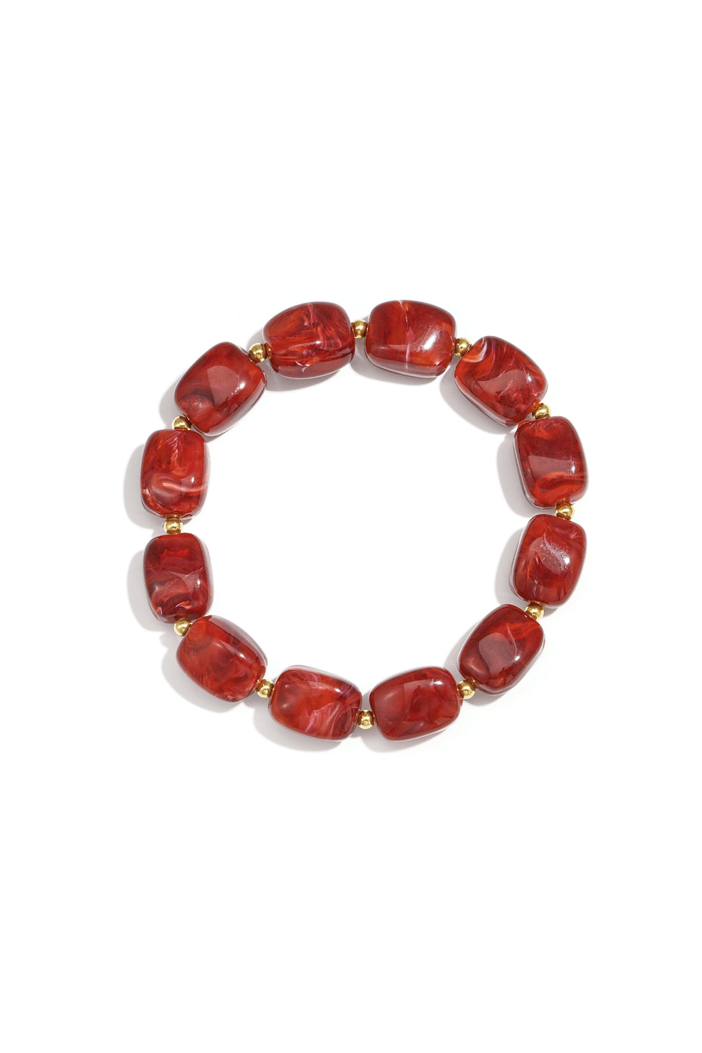 Bracelets en perles acryliques, série rétro classique quotidienne, bijoux pour femmes