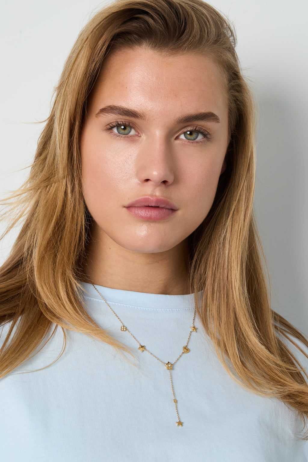Colliers pendentifs en acier inoxydable Série Star Casual Daily Simple Bijoux pour femmes