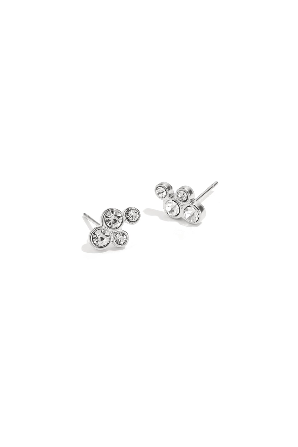 Boucles d'oreilles avec pierres rondes