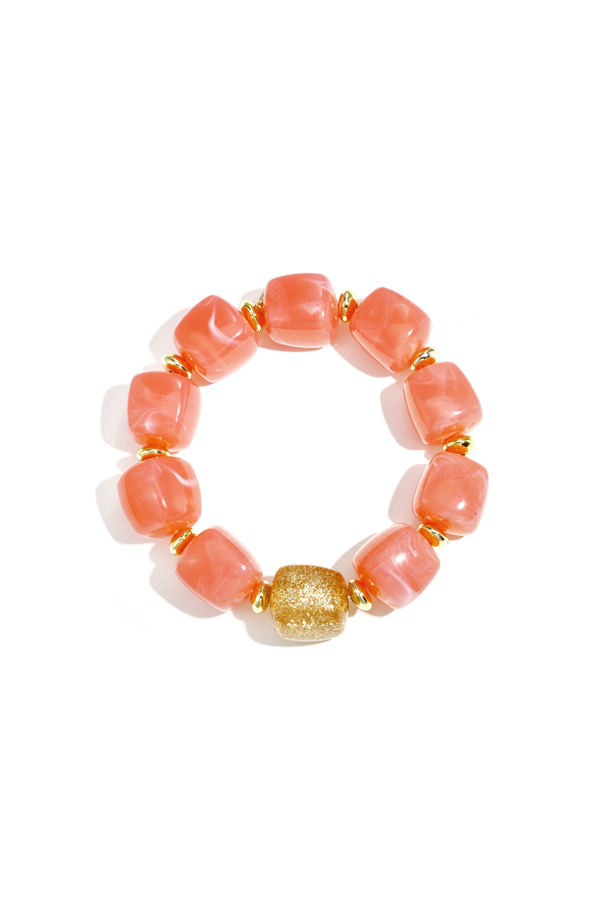 Bracelet de perles avec une perle scintillante remarquable