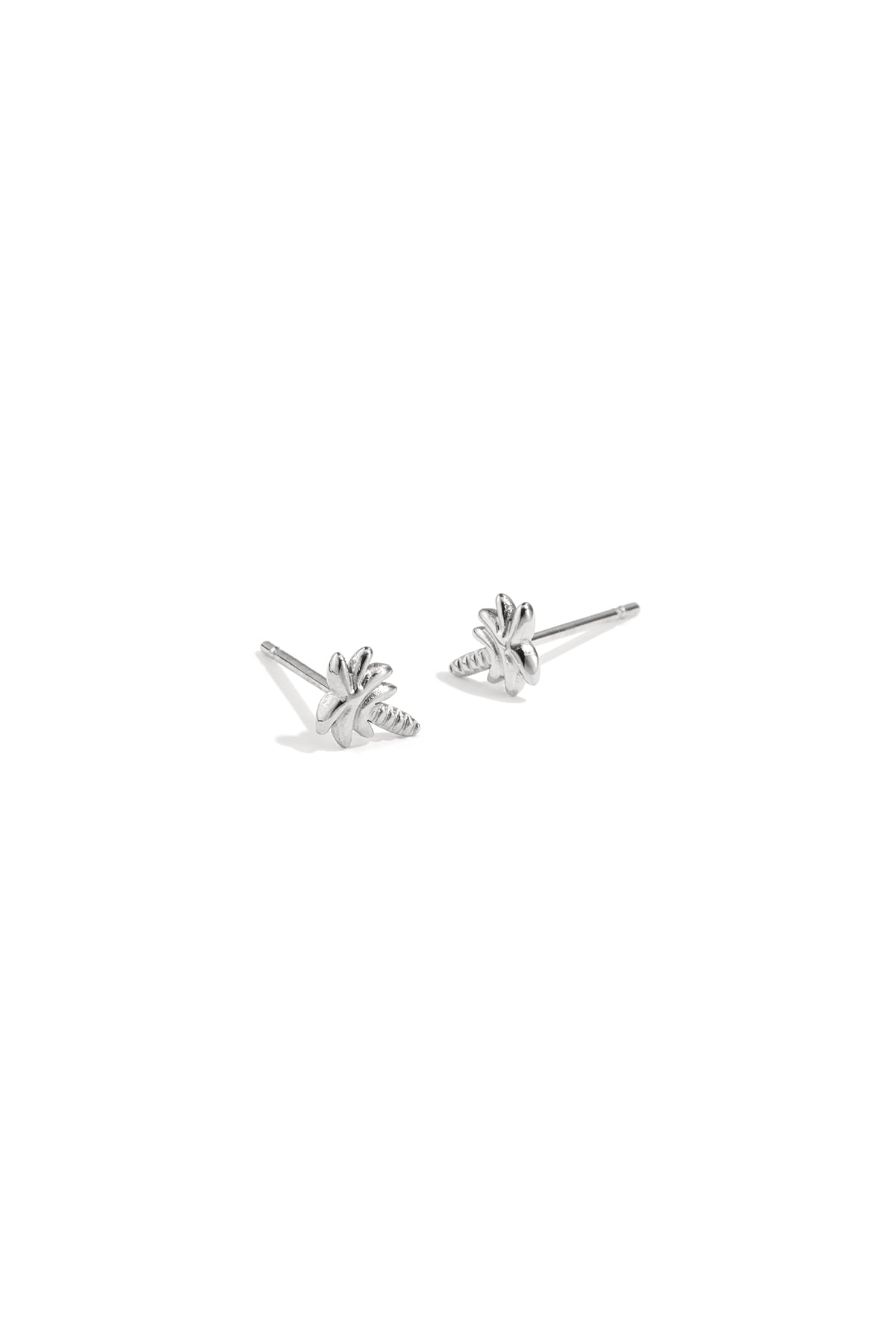 boucles d'oreilles à clous en forme de palmier