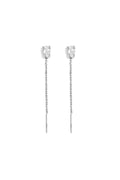 Boucles d'oreilles pendantes en acier inoxydable, chaîne, collection élégante et simple pour femmes, bijoux du quotidien