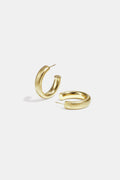 Boucles d'oreilles créoles en acier inoxydable, style décontracté et simple, collection femme