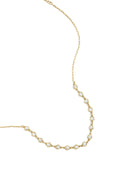 Collier orné de pierres rondes en oxyde de zirconium