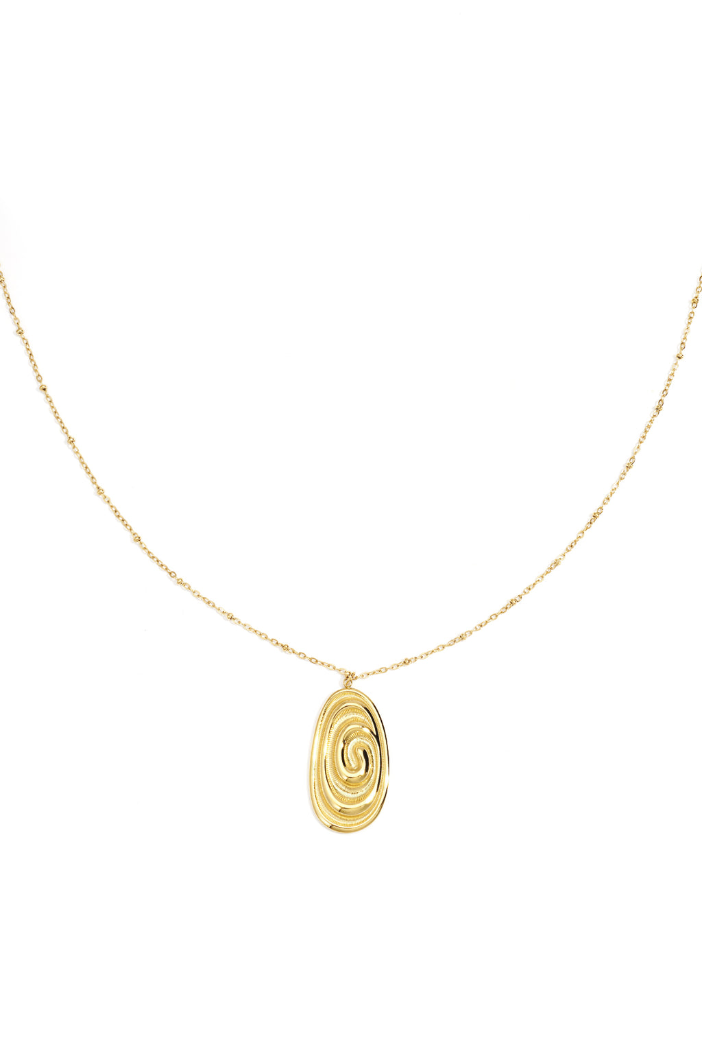 Colliers longs en acier inoxydable de forme irrégulière, série décontractée, simple et quotidienne, bijoux pour femmes