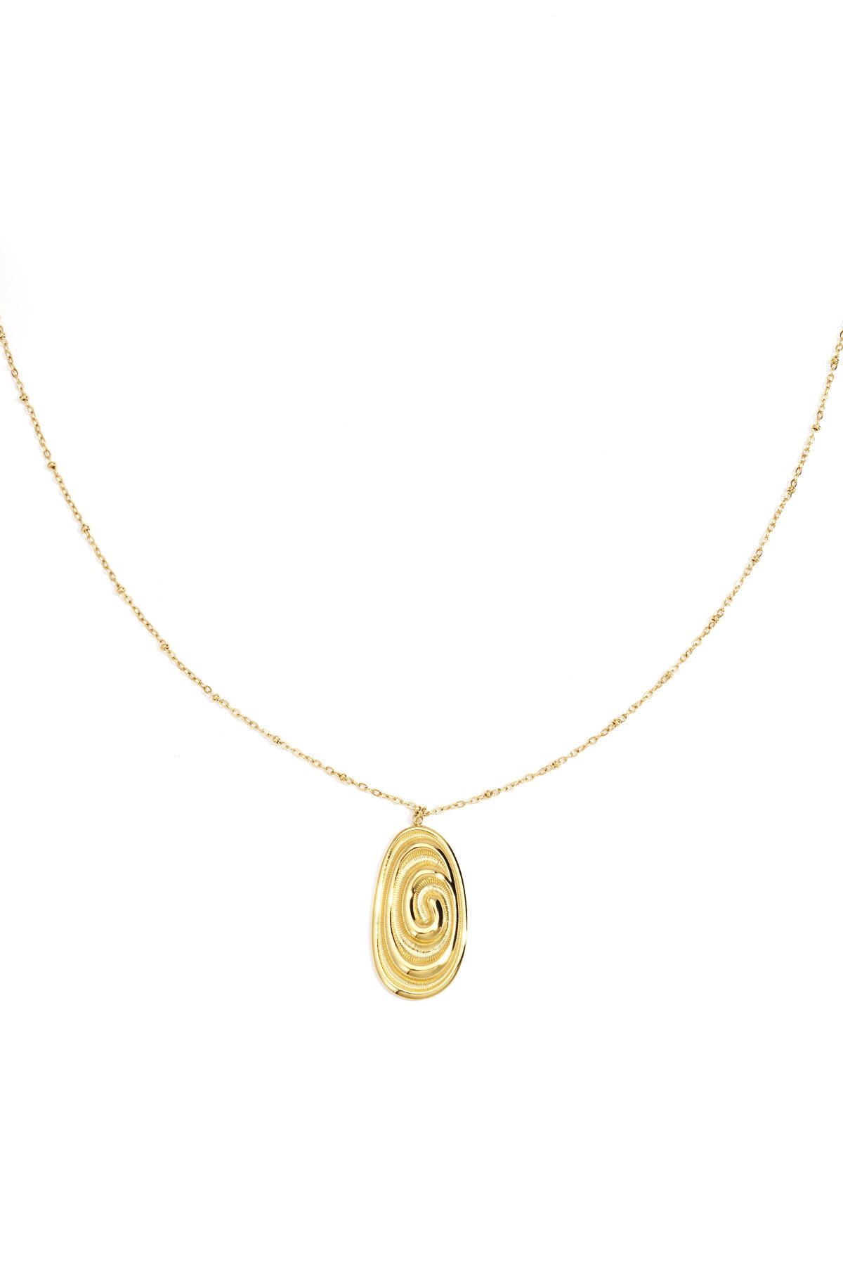Colliers longs en acier inoxydable de forme irrégulière, série décontractée, simple et quotidienne, bijoux pour femmes