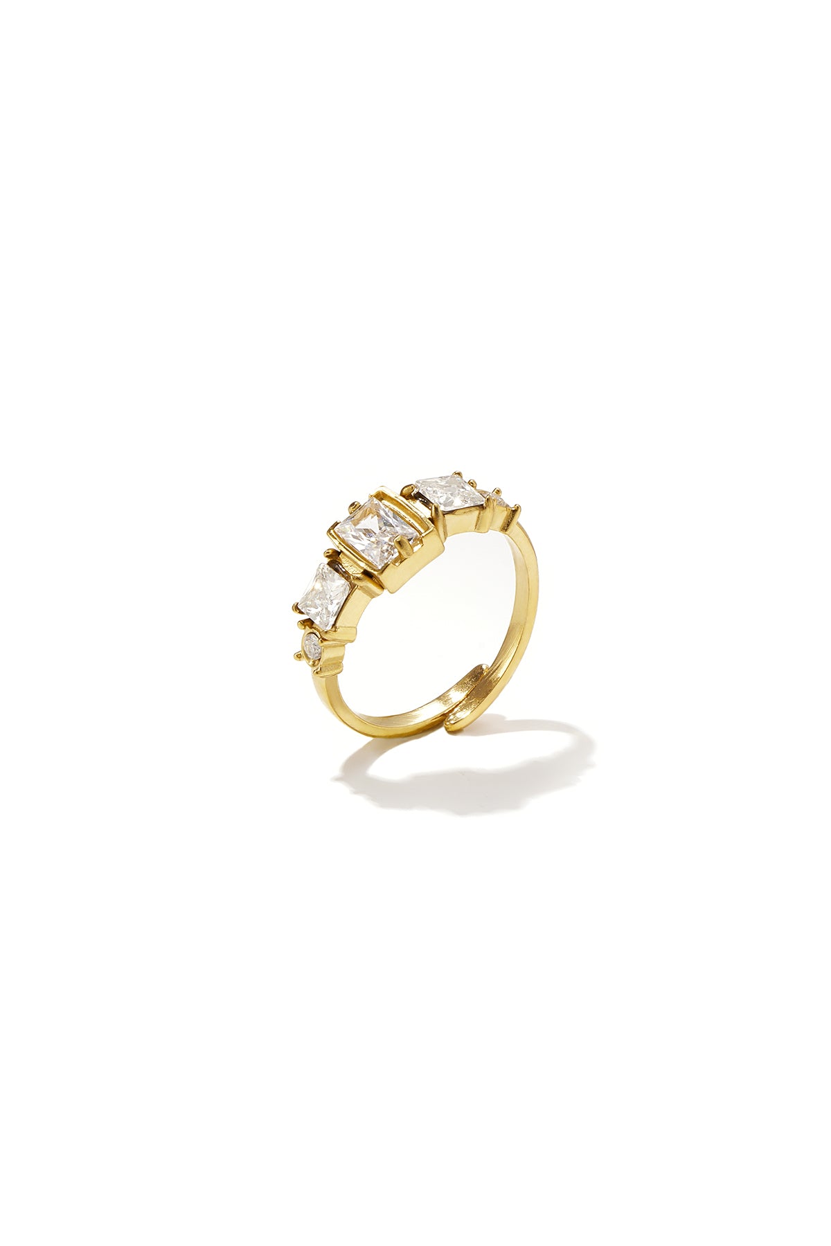 Bagues minimalistes en acier inoxydable, forme géométrique, collection Simple Daily Simple, bijoux pour femmes
