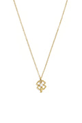 Colliers pendentifs en acier inoxydable plaqué or 14 carats, collection Clover Casual Simple, bijoux pour femmes