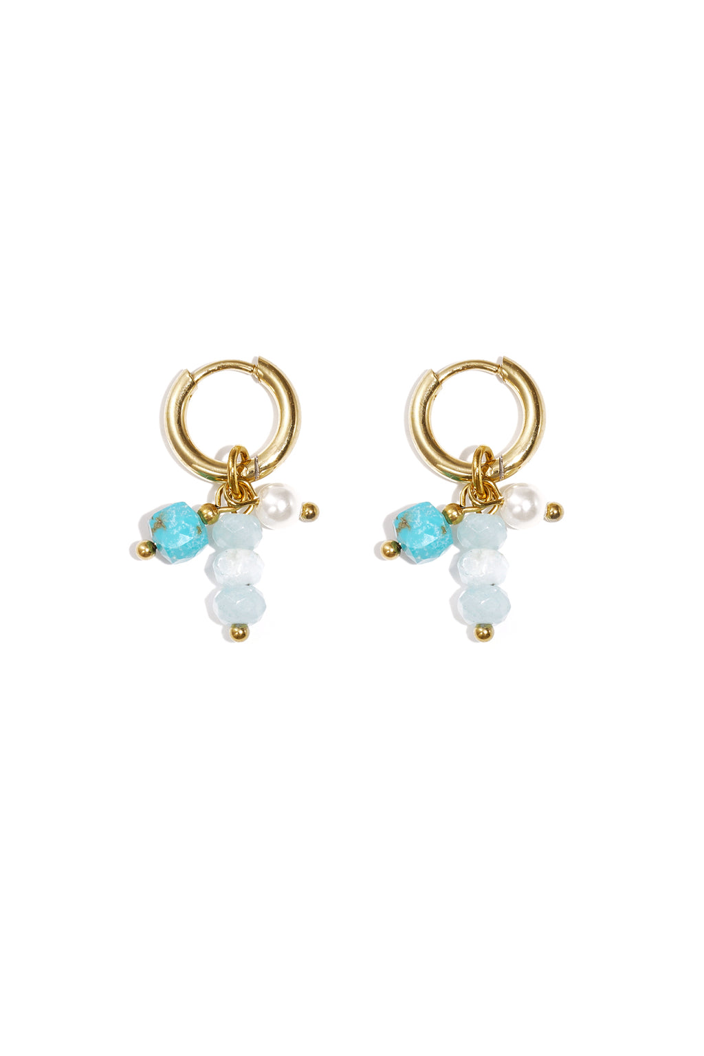 Boucles d'oreilles avec perles pendantes