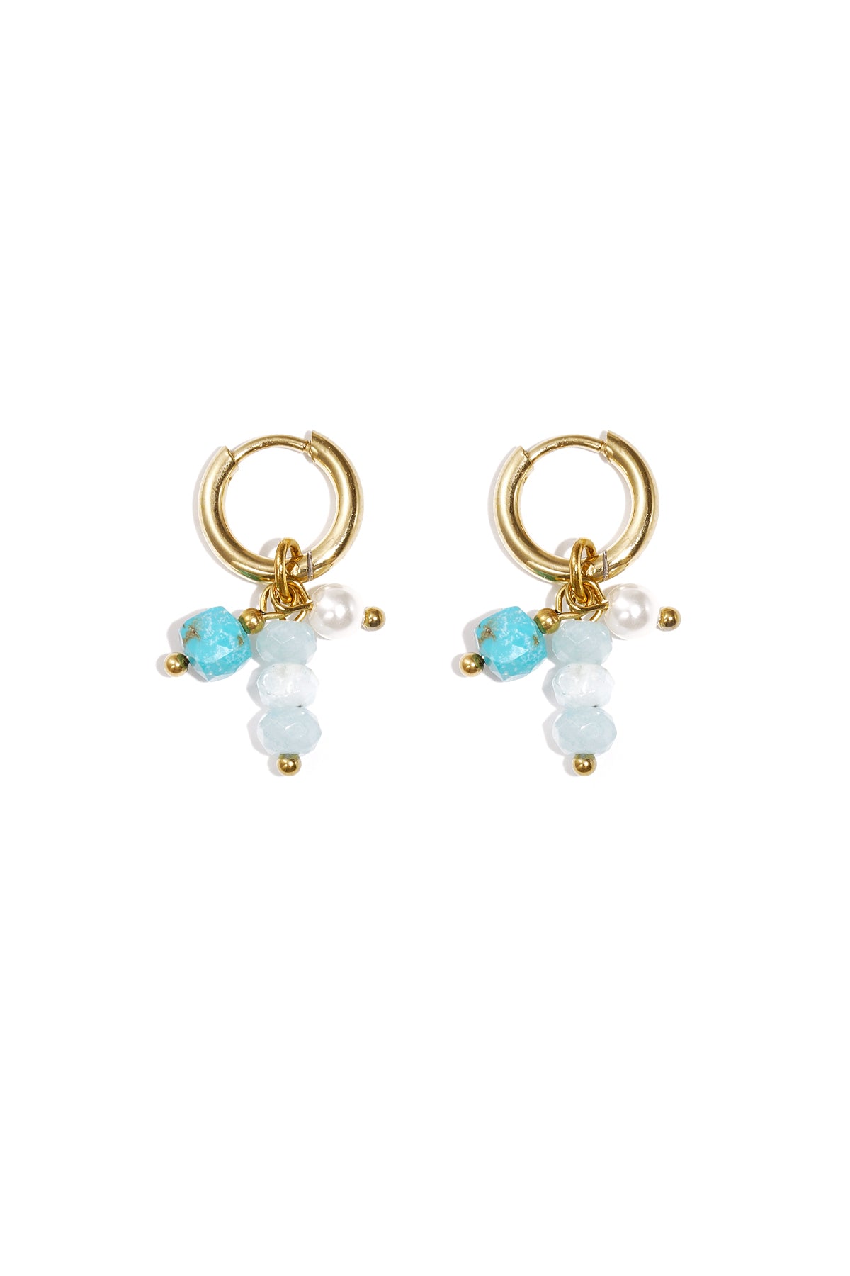 Boucles d'oreilles avec perles pendantes