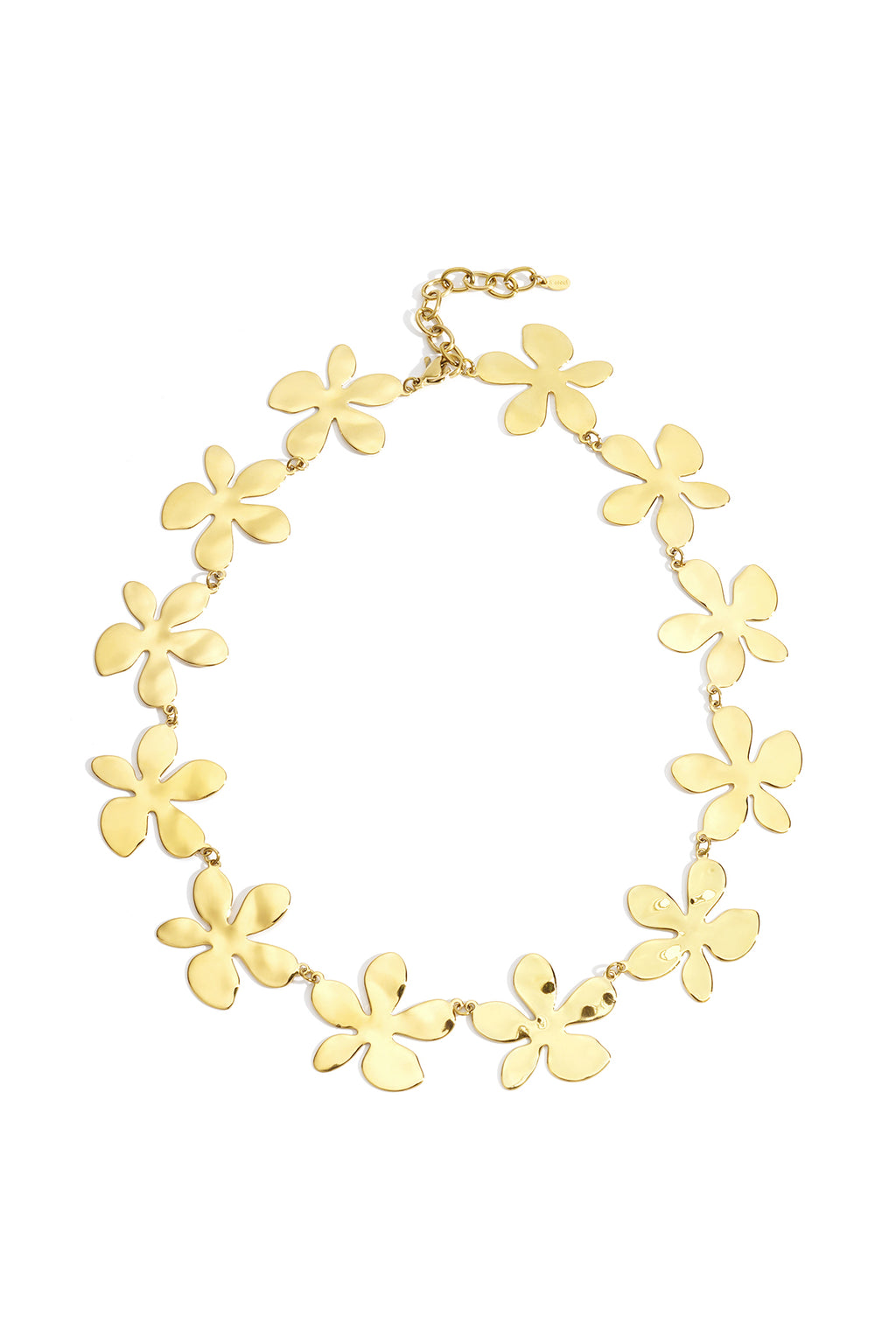 Colliers chaîne en acier inoxydable, série fleur décontractée, simple et quotidienne, bijoux pour femmes