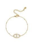 Bracelet orné de pierres ovales
