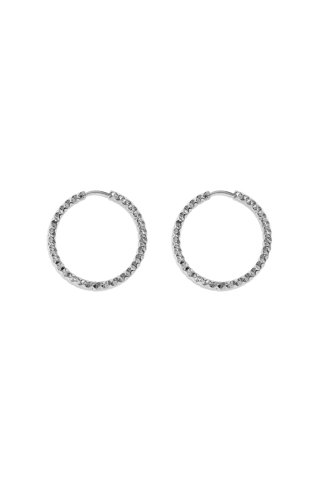 Boucles d'oreilles créoles en acier inoxydable, style simple et quotidien, collection de bijoux pour femmes