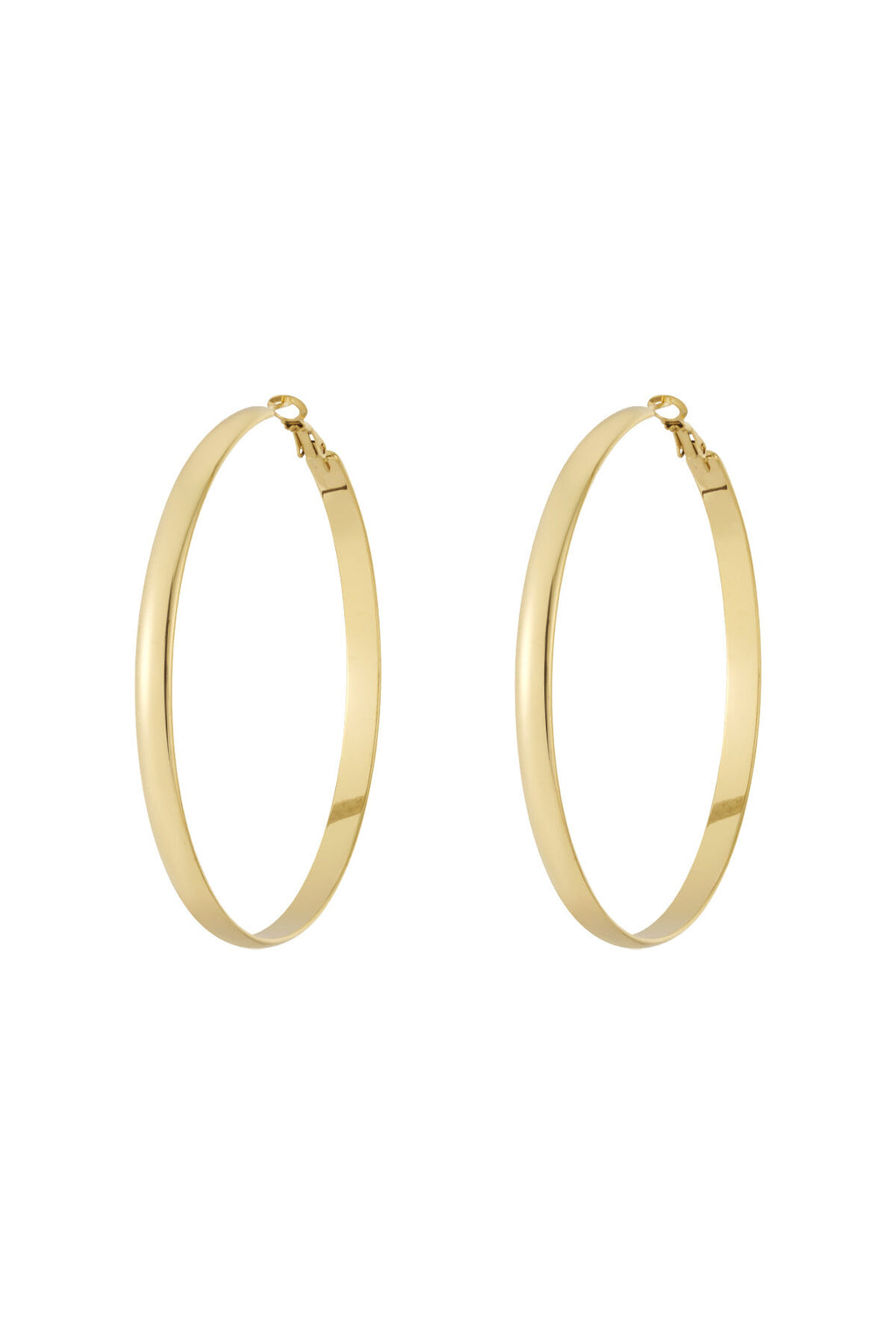 Boucles d'oreilles créoles basiques épaisses
