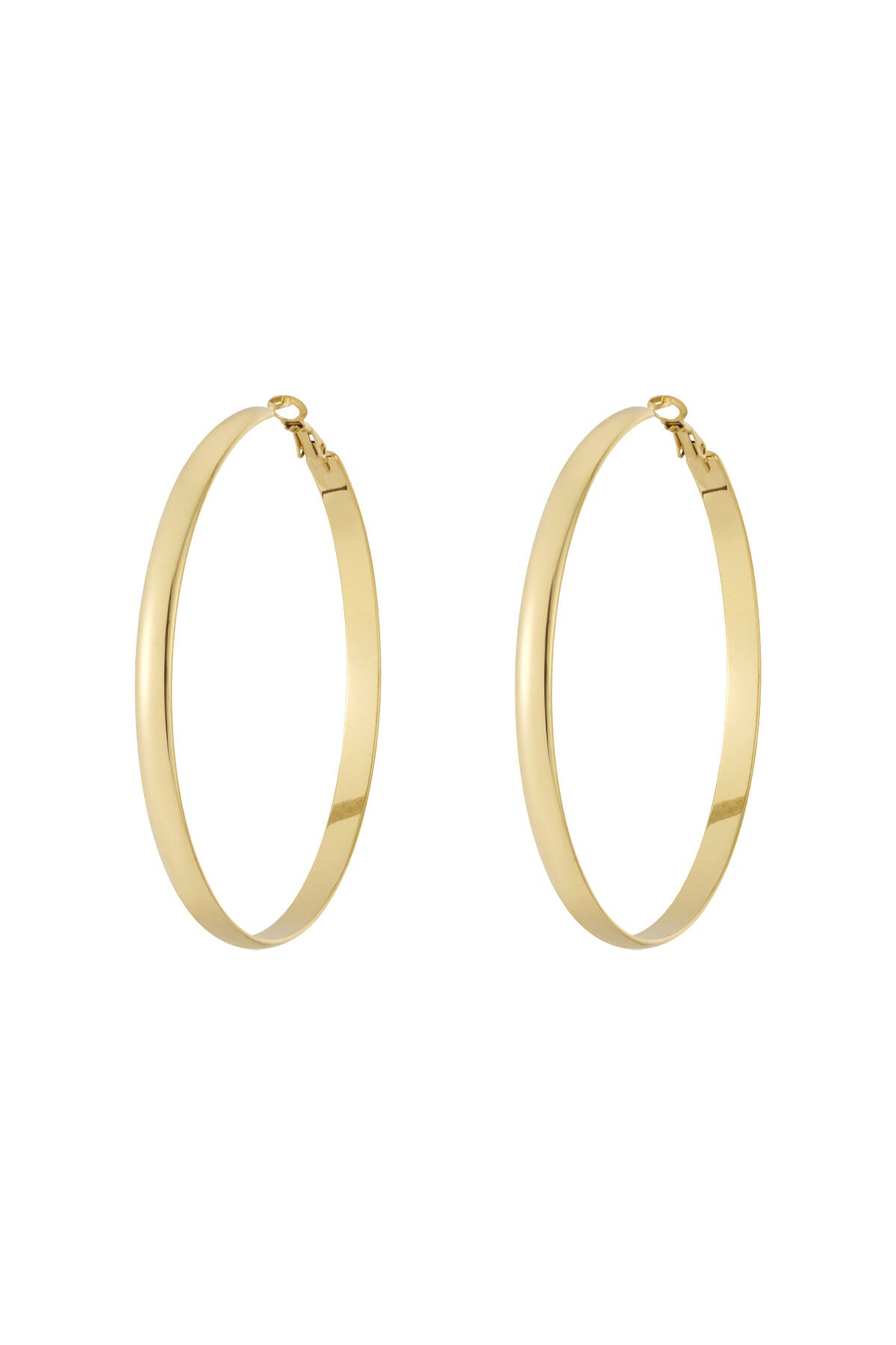 Boucles d'oreilles créoles basiques épaisses