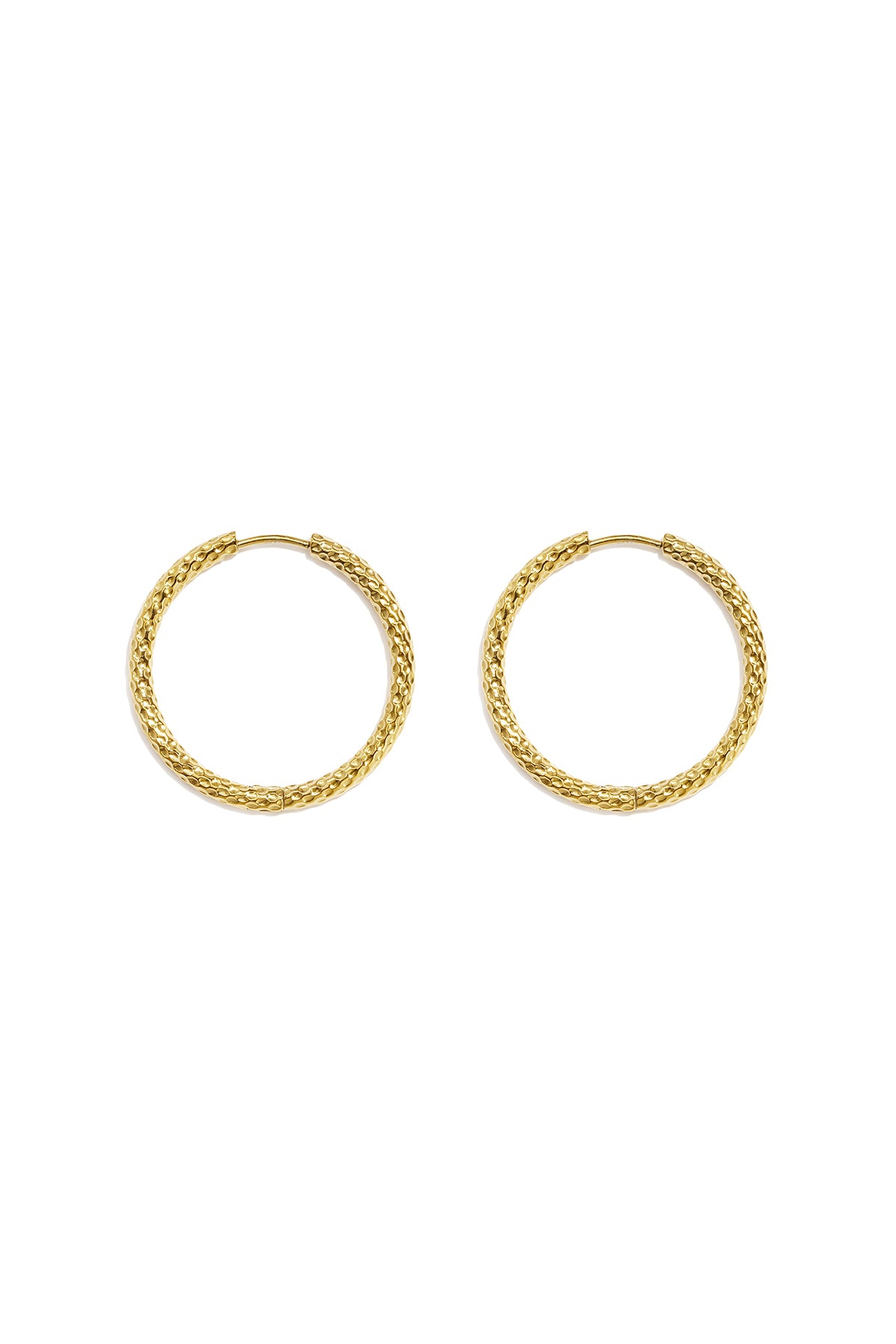 Boucles d'oreilles créoles en acier inoxydable, style simple et quotidien, collection de bijoux pour femmes