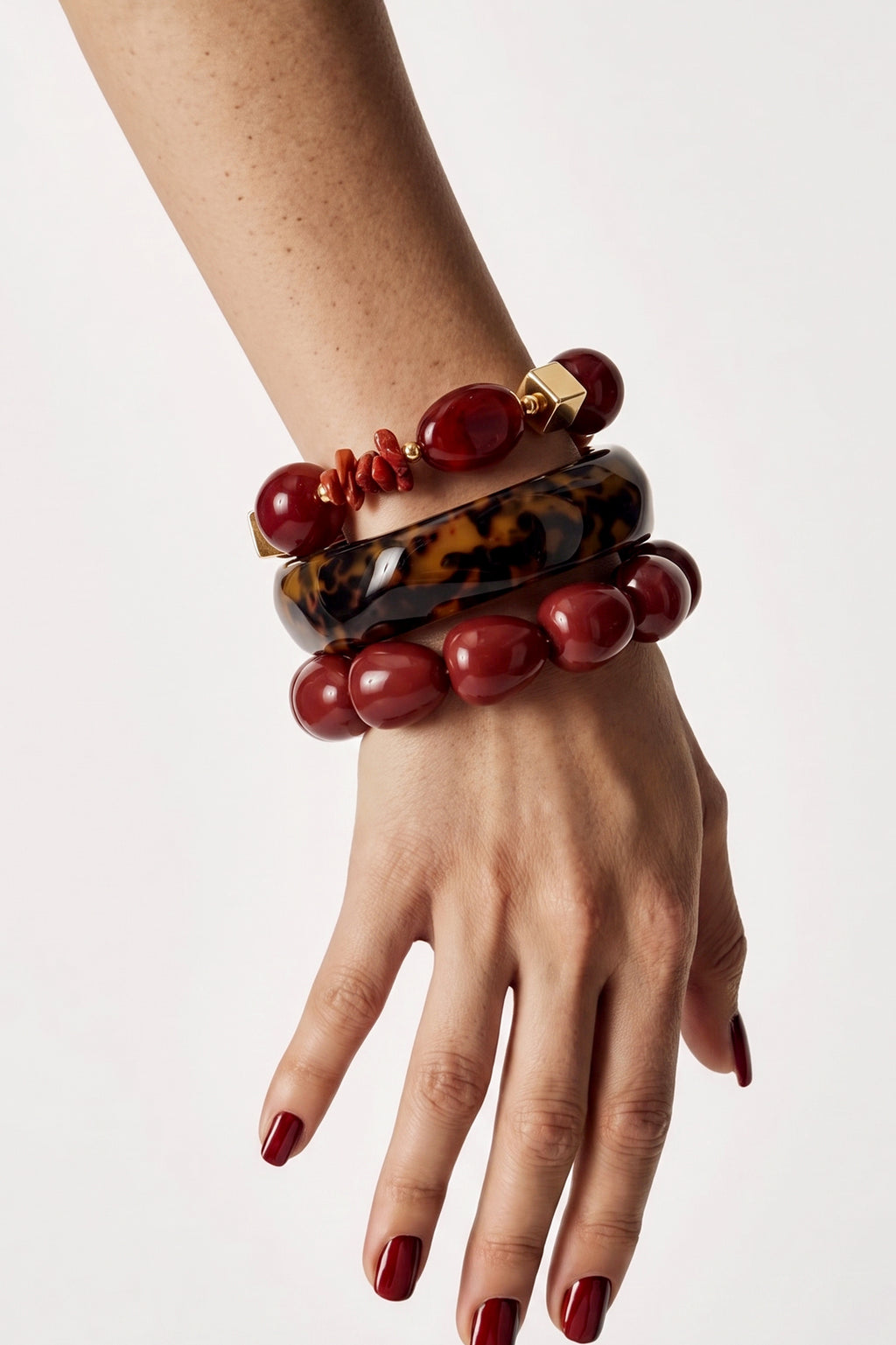 Bracelets en résine et perles, collection Sweet Daily Romantic, bijoux pour femmes