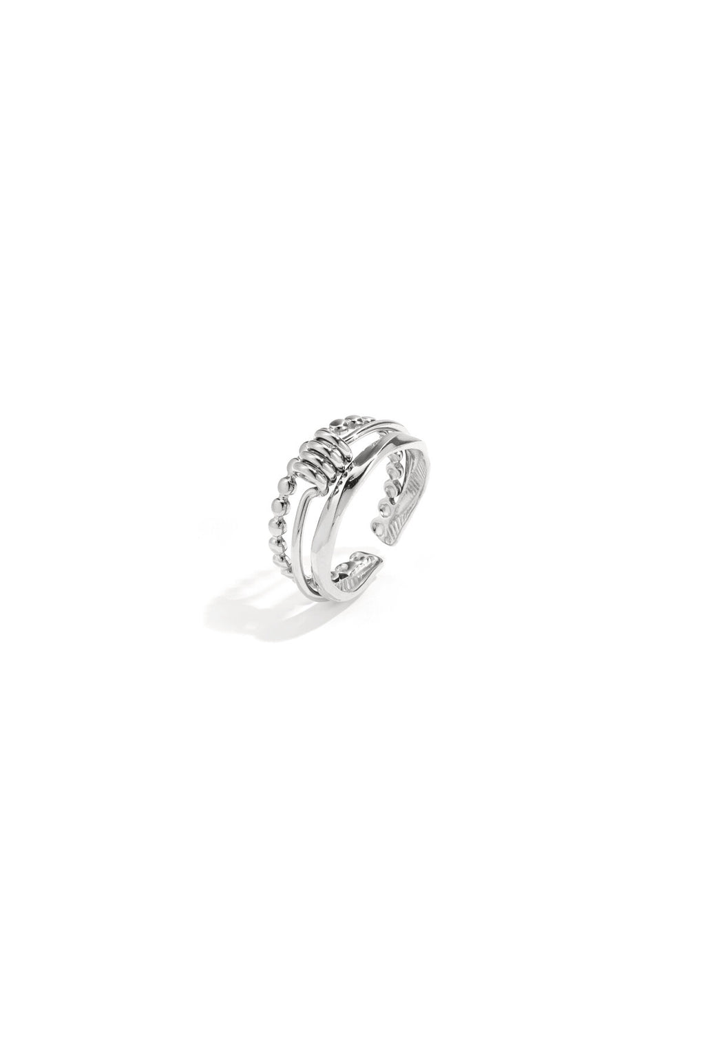 Elegant Adjustable Minimalist Ring - Silver & Gold
