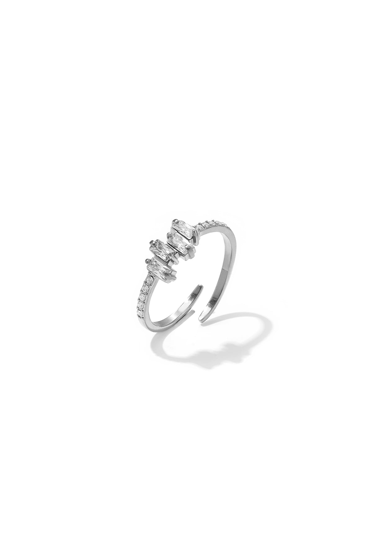Bagues minimalistes en acier inoxydable, forme géométrique, collection Simple Daily Simple, bijoux pour femmes