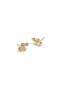 Boucles d'oreilles avec pierres rondes