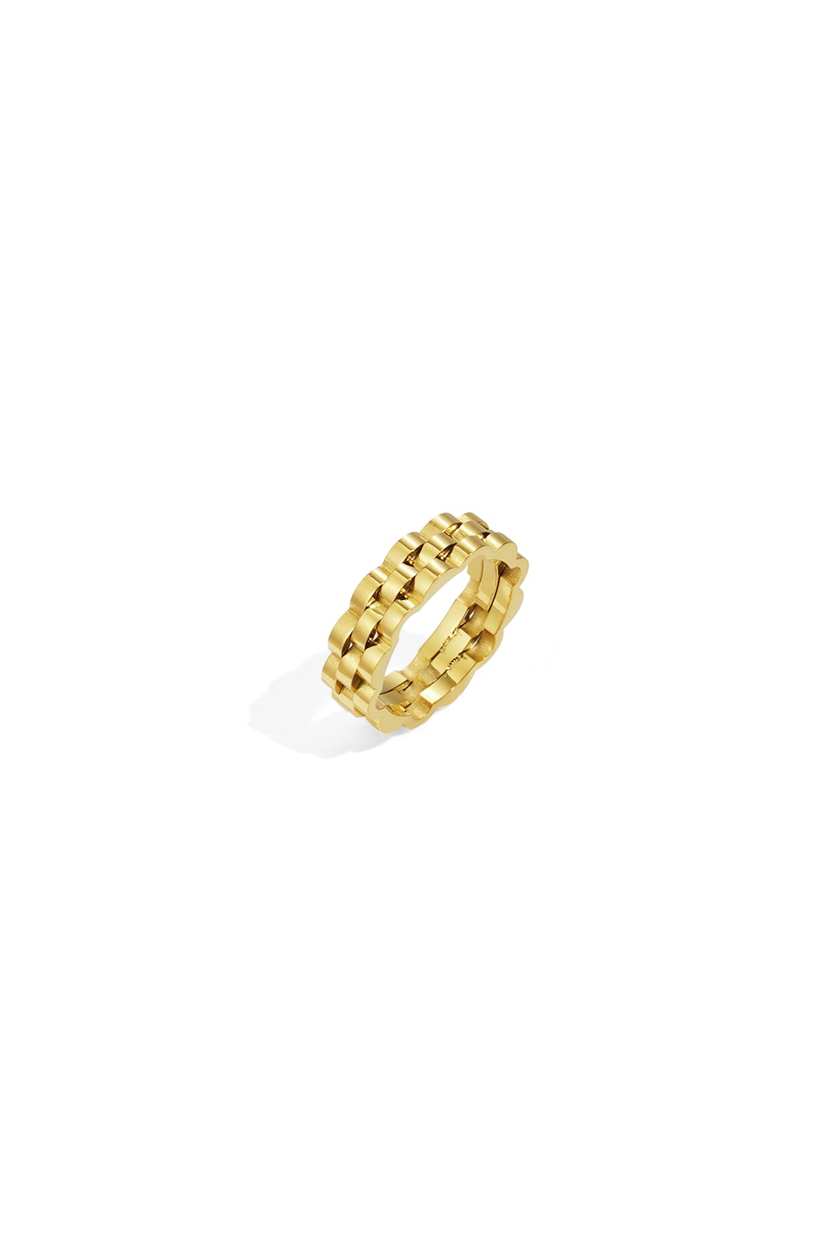 Bagues minimalistes en acier inoxydable de forme irrégulière Simple Daily Simple Series Bijoux pour femmes