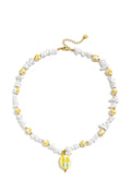 Colliers de perles en céramique, collection florale, vacances/plage, romantique, bijoux pour femmes