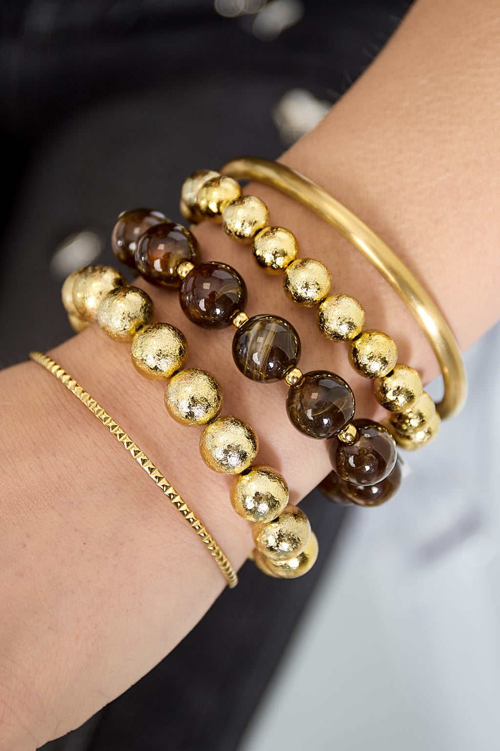 Ensemble de 3 bracelets à perles