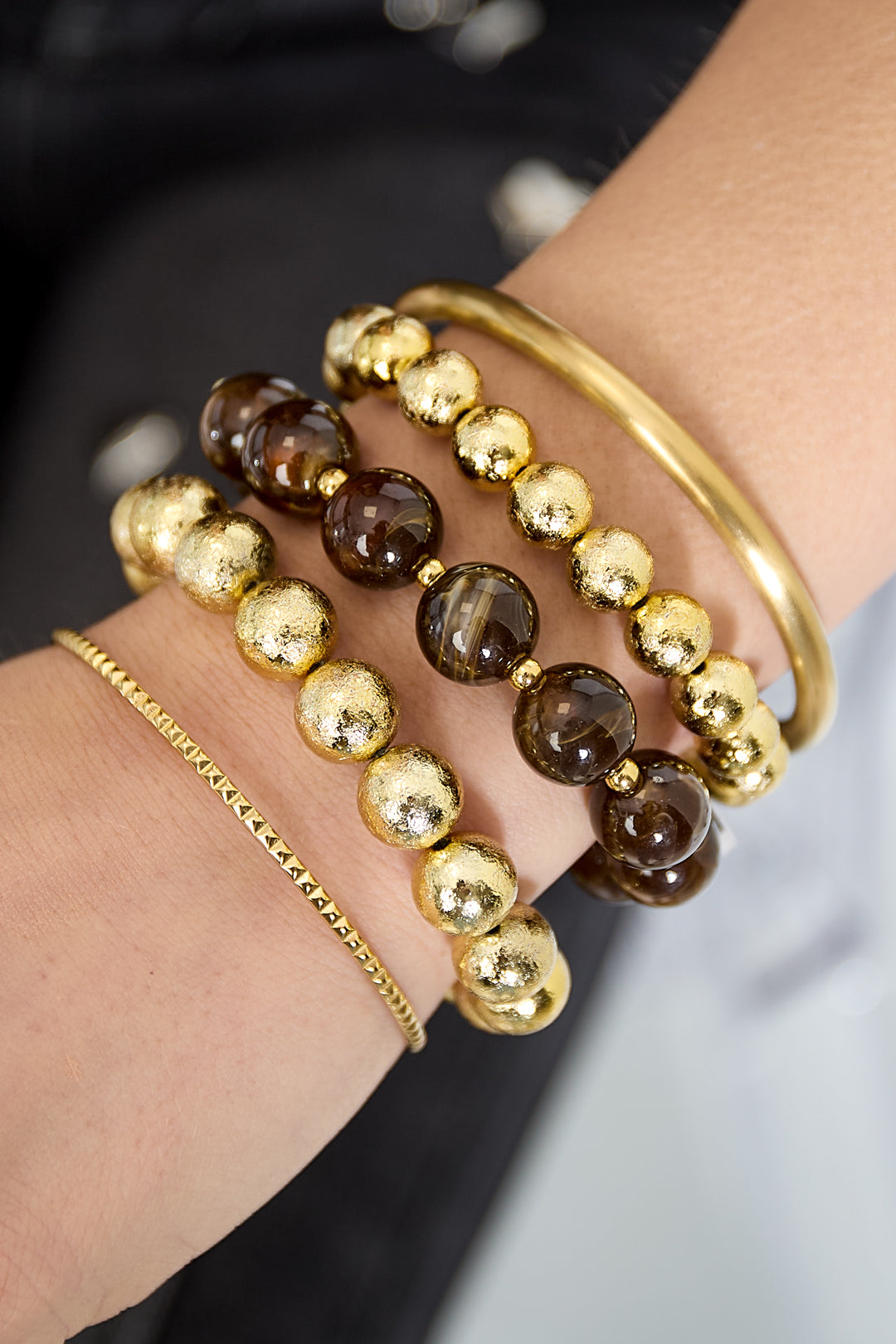 Ensemble de 3 bracelets à perles