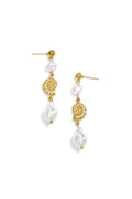 Boucles d'oreilles pendantes en acier inoxydable, coquillage, collection Daily Simple, bijoux pour femmes