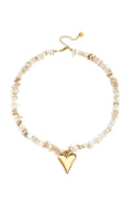 Colliers en acier inoxydable à perles en forme de cœur, collection romantique pour les vacances et le quotidien, bijoux pour femmes