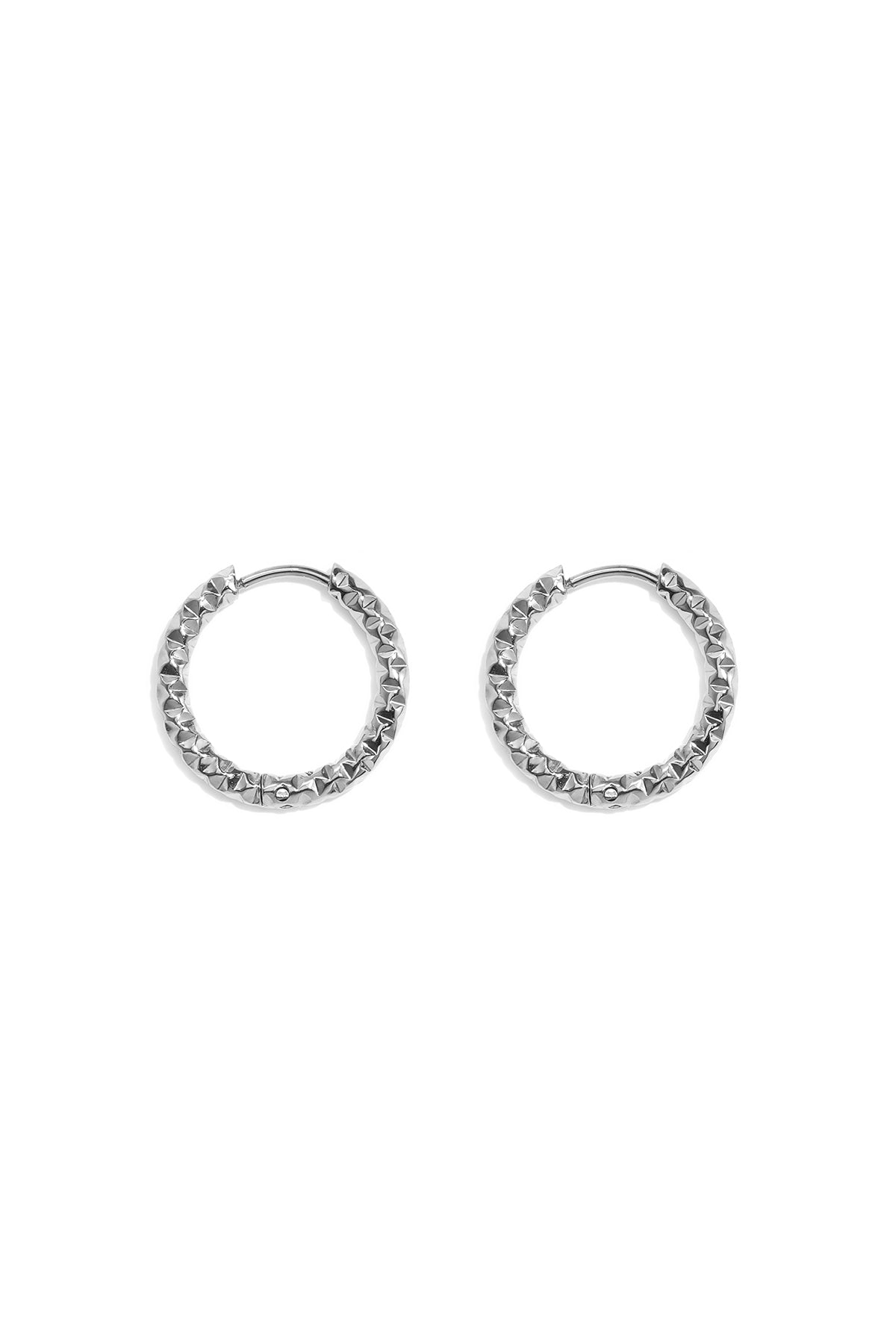 Boucles d'oreilles créoles en acier inoxydable, style simple et quotidien, collection de bijoux pour femmes