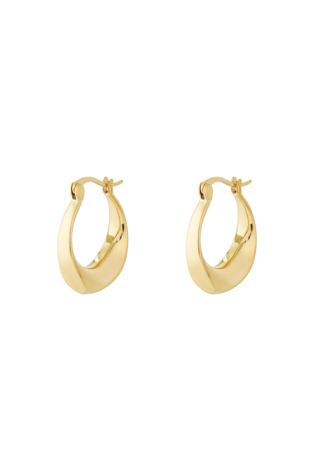 Boucles d'oreilles créoles courbes