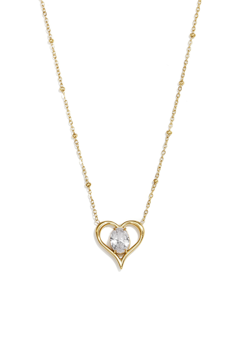 Colliers pendentifs en acier inoxydable en forme de cœur, collection Daily Simple, bijoux pour femmes