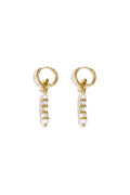 Boucles d'oreilles en forme d'étoile avec perles