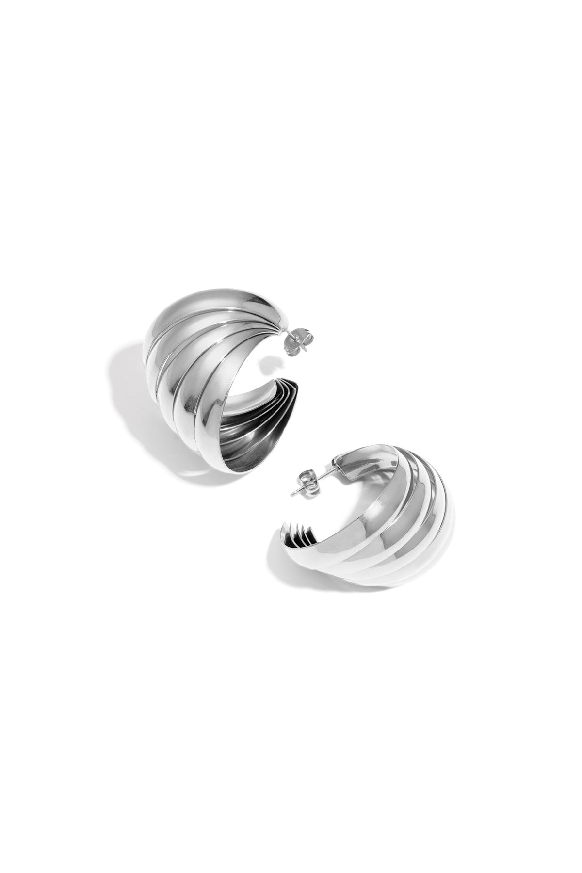 Boucles d'oreilles à tige en acier inoxydable, style géométrique, décontracté, simple, pour femme