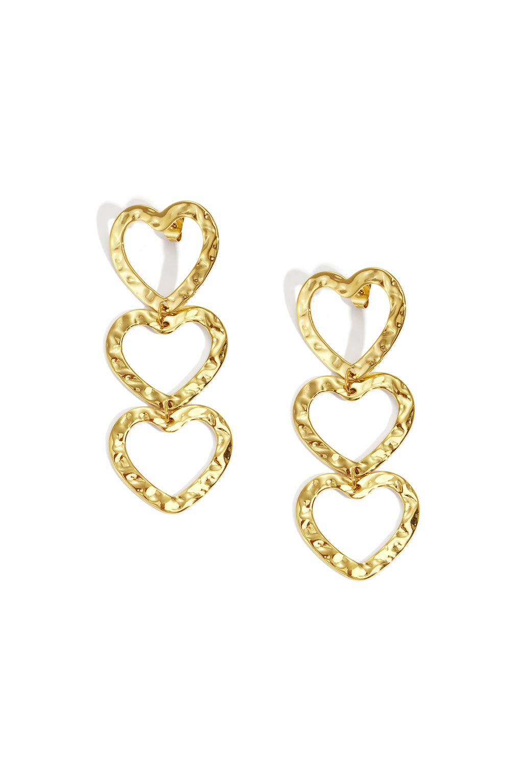 Boucles d'oreilles pendantes en acier inoxydable, style cœur, décontractées, simples et quotidiennes, bijoux pour femmes