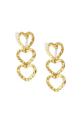 Boucles d'oreilles pendantes en acier inoxydable, style cœur, décontractées, simples et quotidiennes, bijoux pour femmes